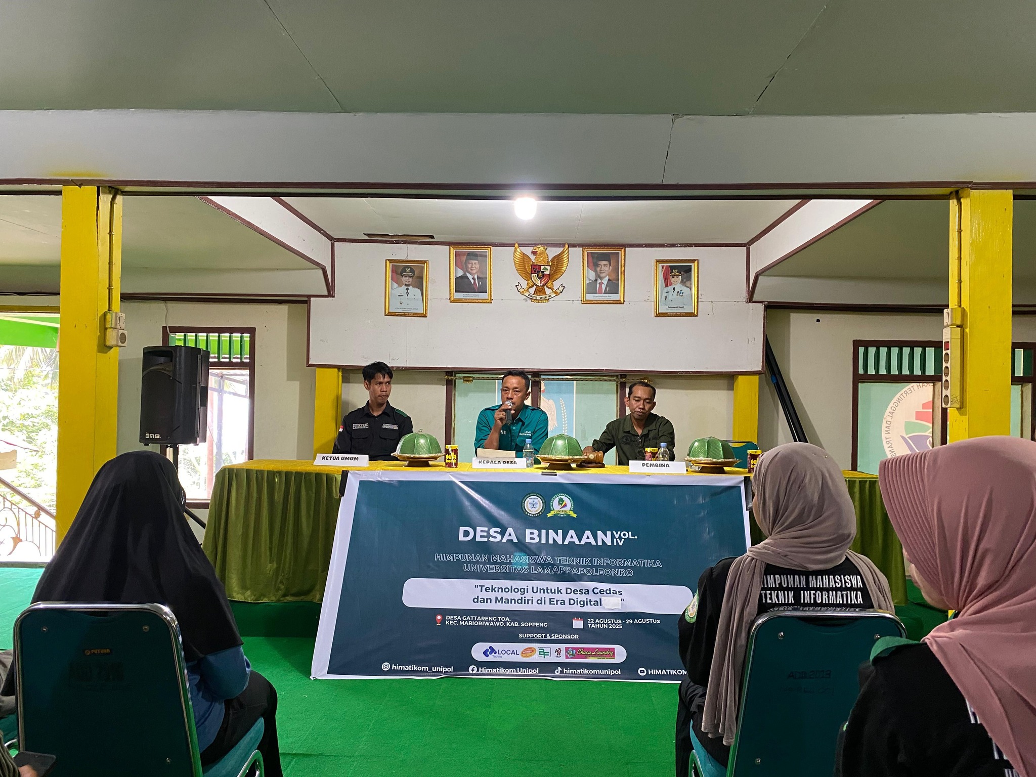 Himatikom Unipol Gelar Program Desa Binaan Vol. IV di Desa Gattareng Toa